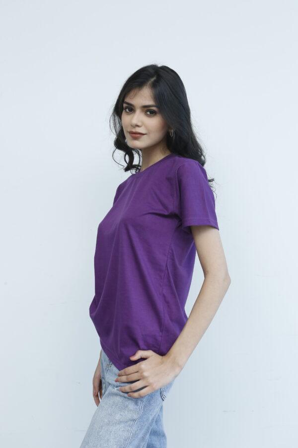 SHORT SLEEVE T SHIRT - Purple - YK Clothing