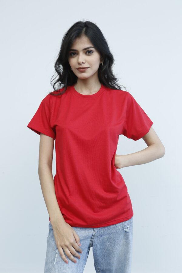 SHORT SLEEVE T SHIRT - Red - YK Clothing