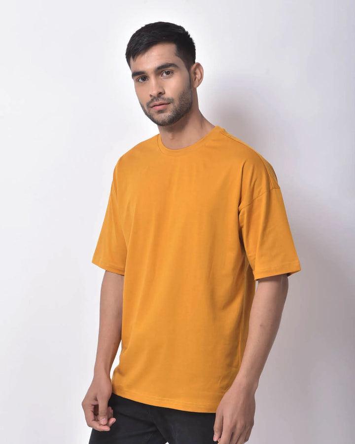 Dropshoulder Tee - Mustard - YK Clothing