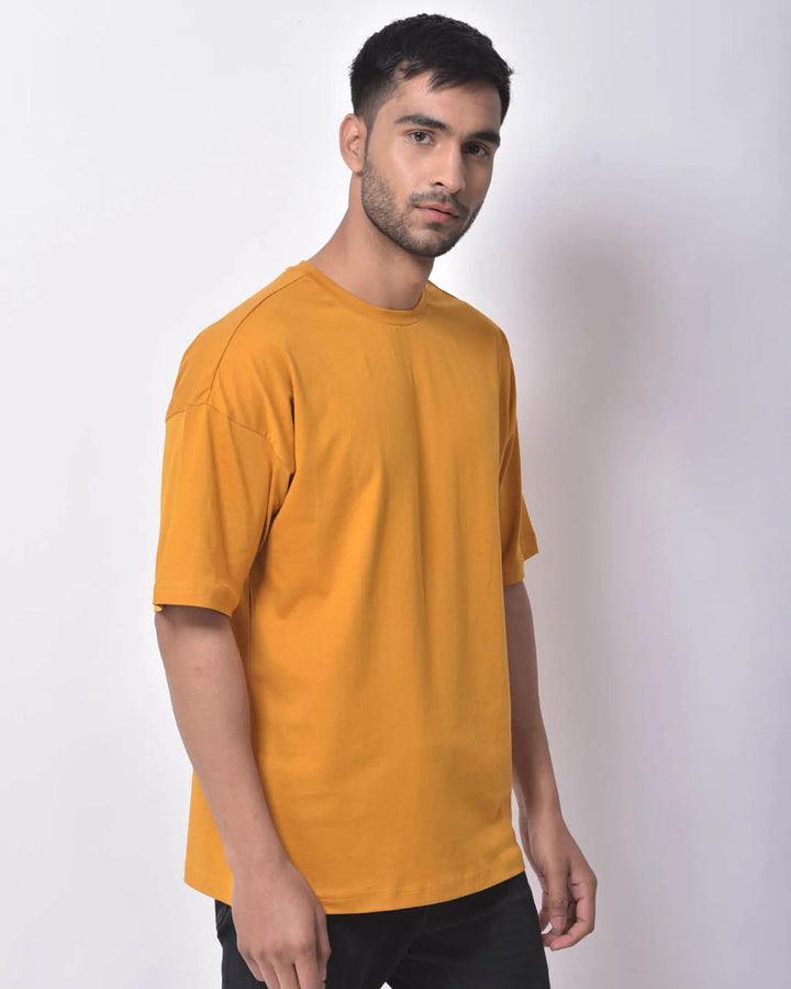 Dropshoulder Tee - Mustard - YK Clothing
