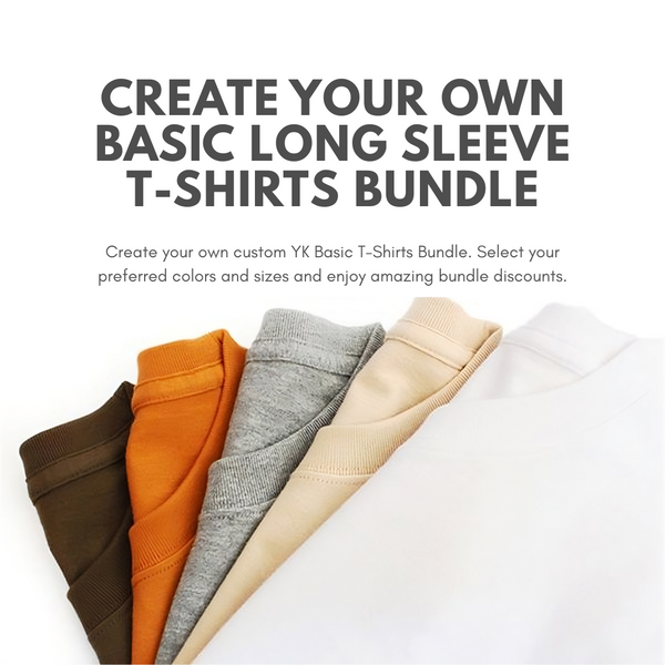 Create Your Own Long Sleeves T-Shirts Bundle