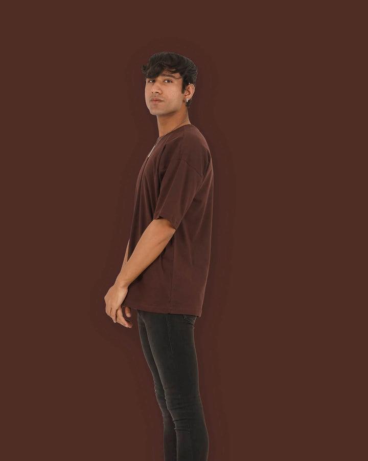 Dropshoulder Tee - Brown - YK Clothing