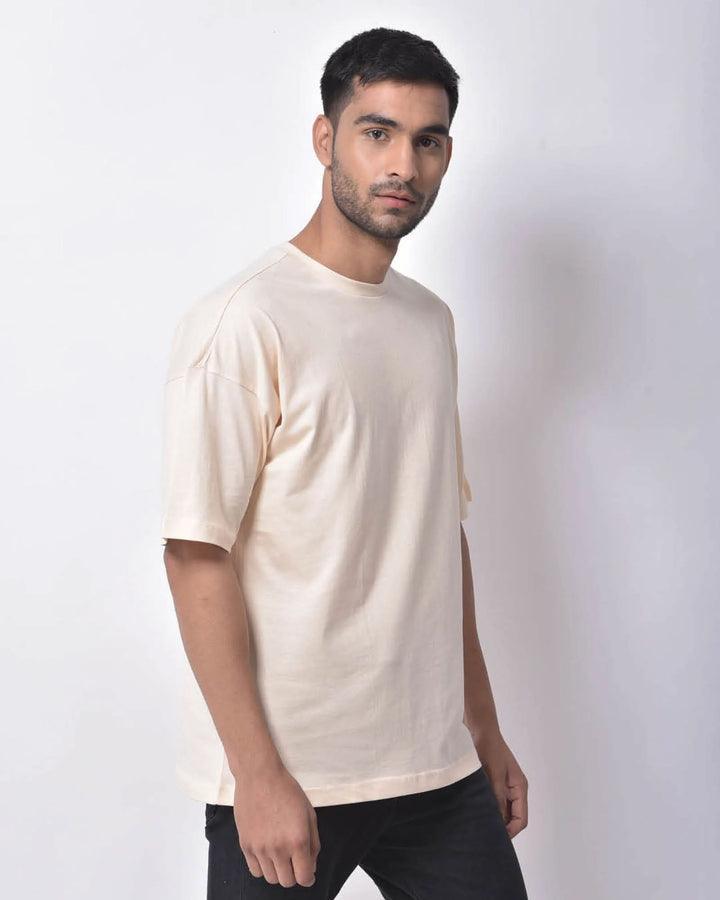 Dropshoulder Tee - Cream - YK Clothing