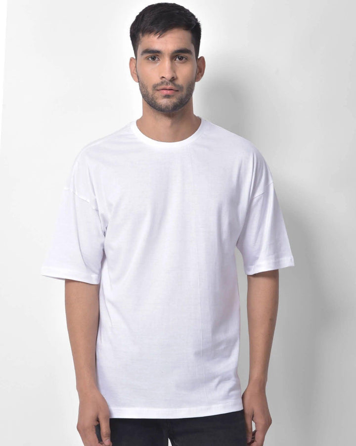 Dropshoulder Tee - White - YK Clothing