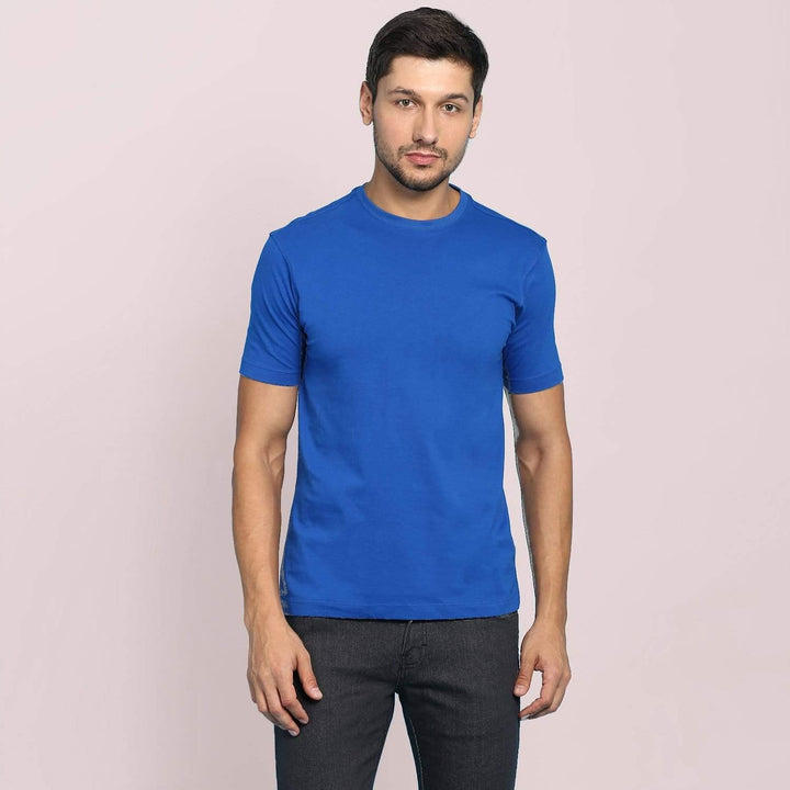 SHORT SLEEVE T SHIRT - Royal Blue - YK Clothing