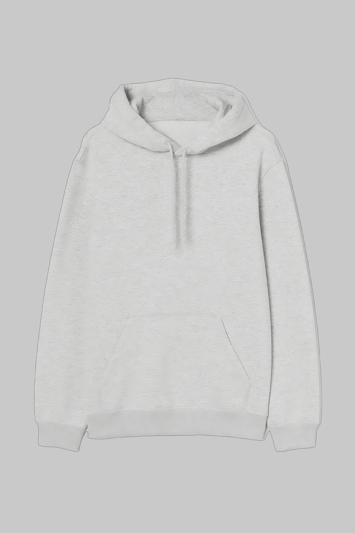 Plain Heather Gray Hoodie - YK Clothing