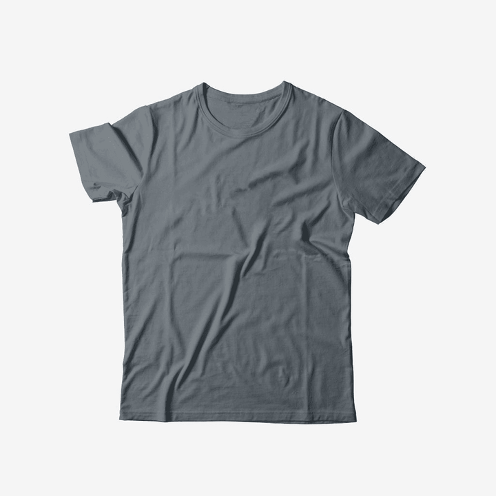 SHORT SLEEVE T SHIRT - Steel Grey - YK Clothing