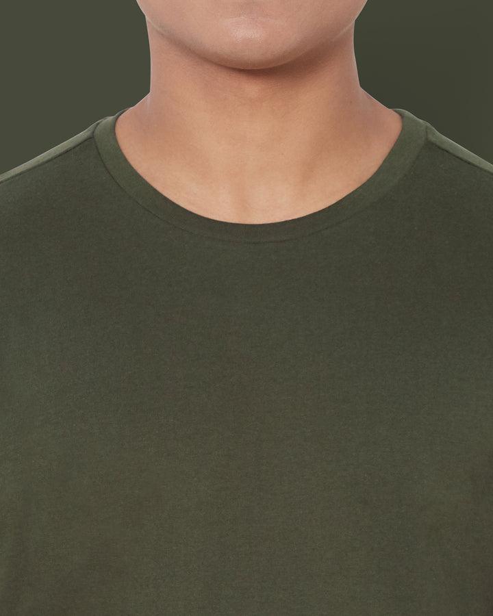 SHORT SLEEVE T SHIRT - Army Green - YK Clothing