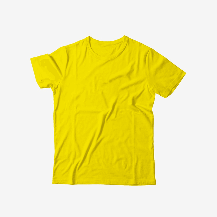 SHORT SLEEVE T SHIRT - Yellow - YK Clothing