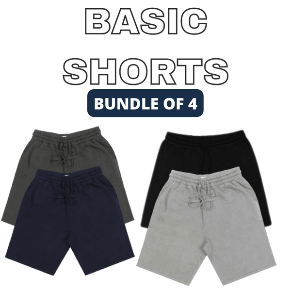 Bundle of 4 Basic Shorts - YK Clothing