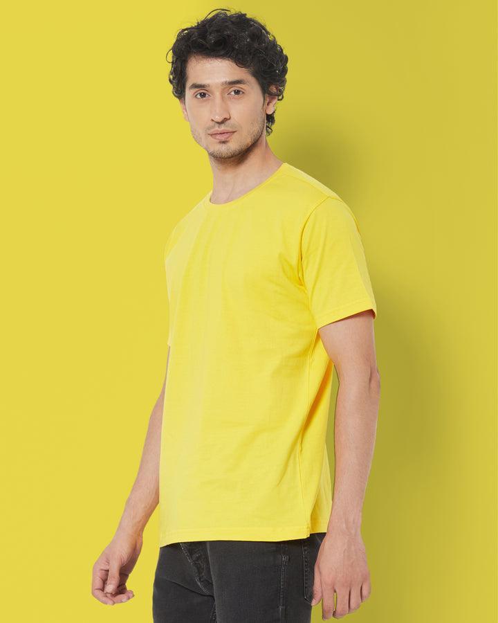 SHORT SLEEVE T SHIRT - Yellow - YK Clothing