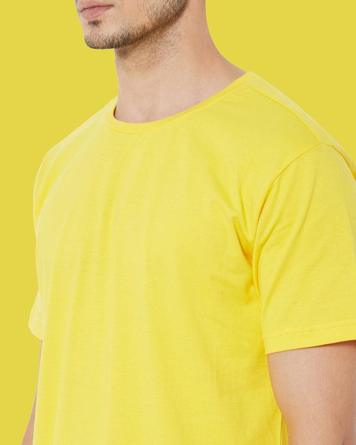 SHORT SLEEVE T SHIRT - Yellow - YK Clothing