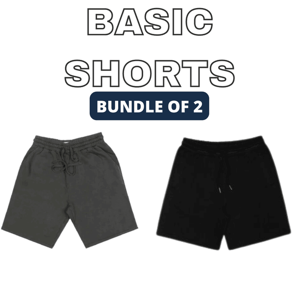 Bundle of 2 Basic Shorts - YK Clothing