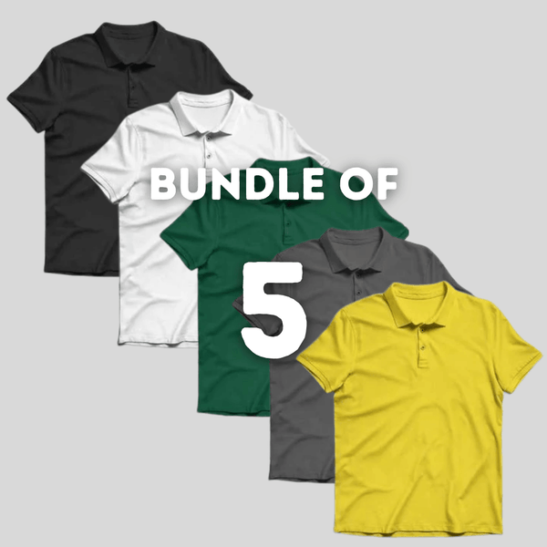 Bundle of 5 POLO TEE - YK Clothing