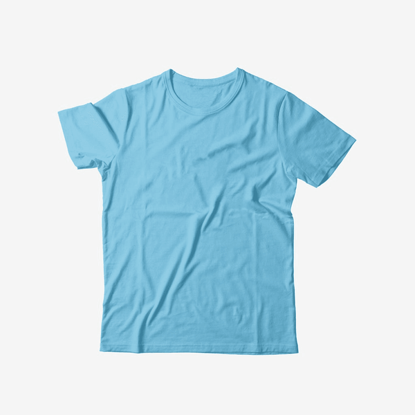 SHORT SLEEVE T SHIRT - Sky Blue - YK Clothing