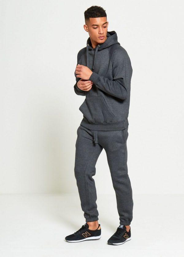 Charcoal Grey Hoodie Track Suit - YK Clothing