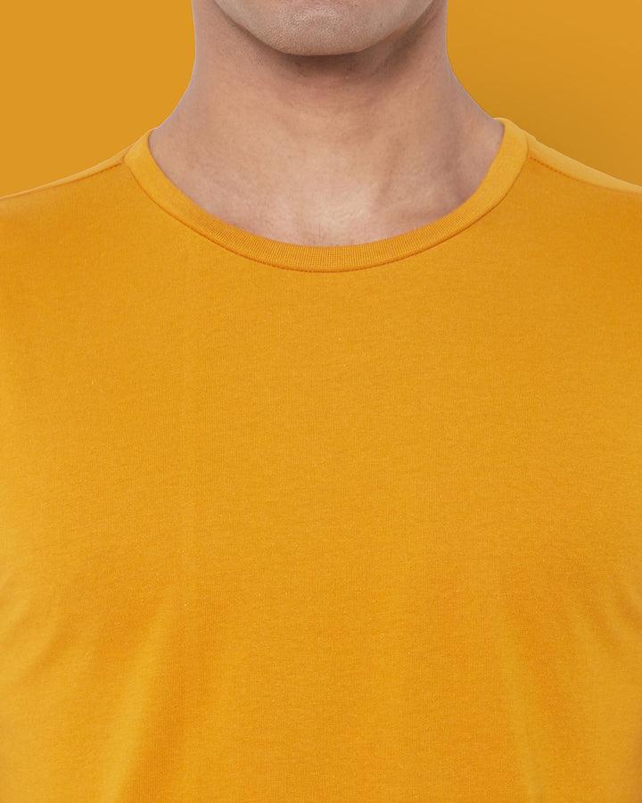 SHORT SLEEVE T SHIRT - Mustard - YK Clothing
