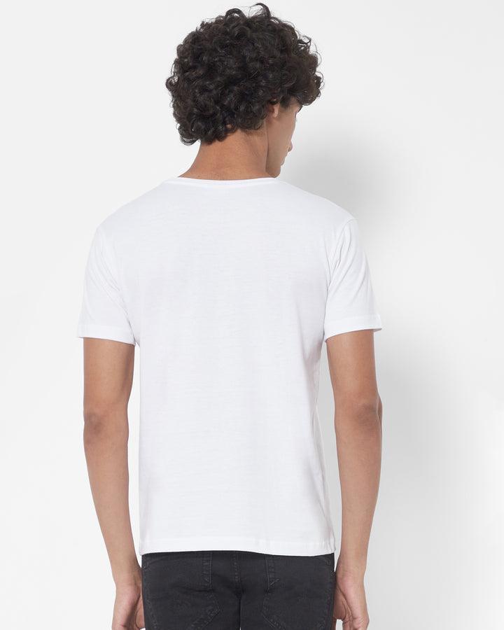 SHORT SLEEVE T SHIRT - White - YK Clothing
