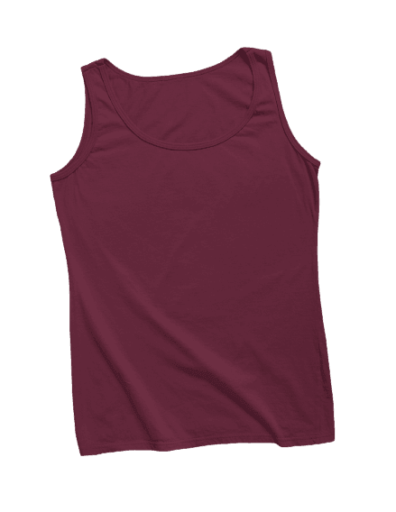 Maroon Tank Top - YK Clothing