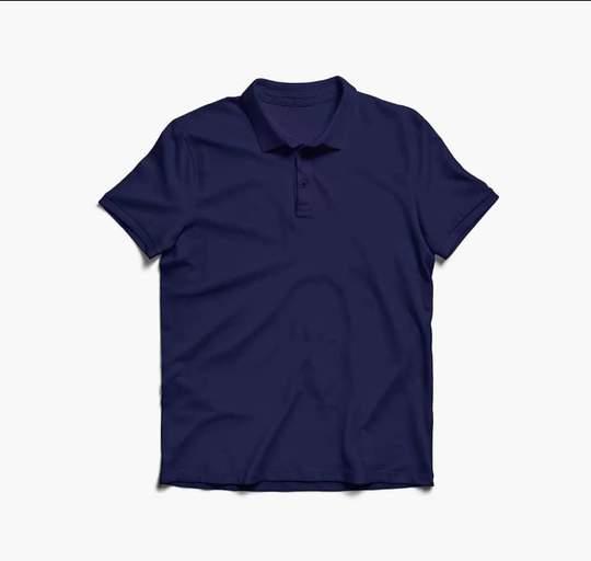 NAVY BLUE POLO TEE - YK Clothing