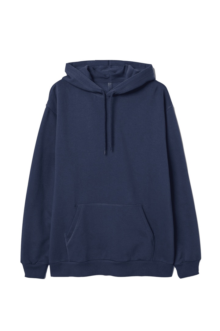 Plain Navy Blue Hoodie - YK Clothing