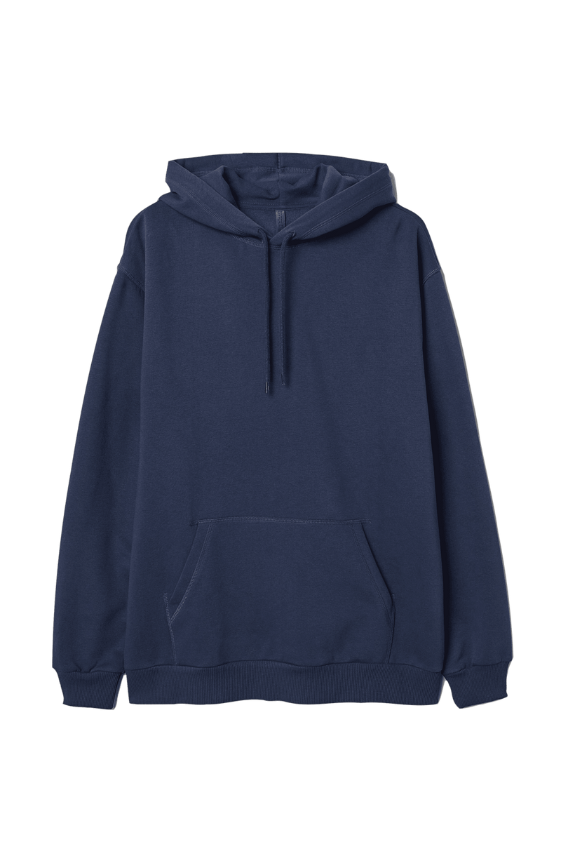 Plain Navy Blue Hoodie - YK Clothing
